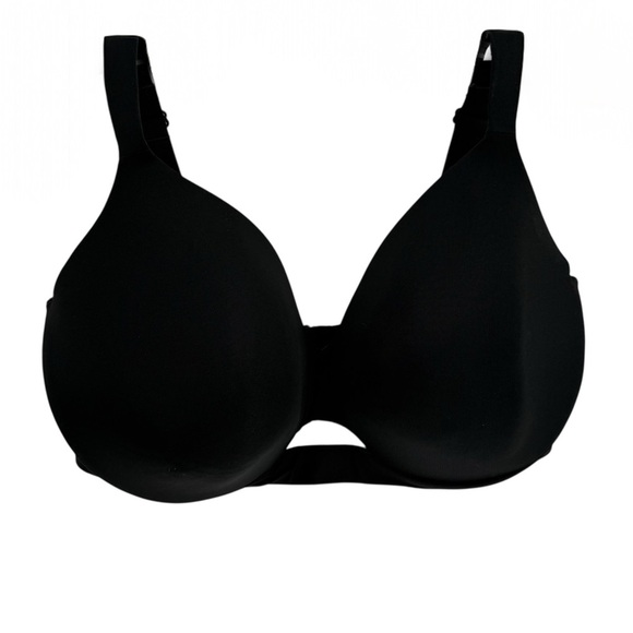 Cacique Lightly Lined Full Coverage Bra Black Womens Size 42G Cutout Underwire - Picture 1 of 7